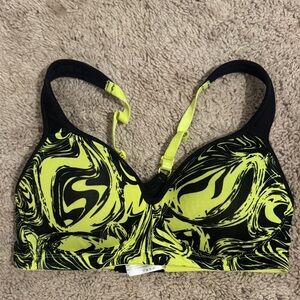 Danskin Black and Yellow Women's Sports Bra Molded Cup